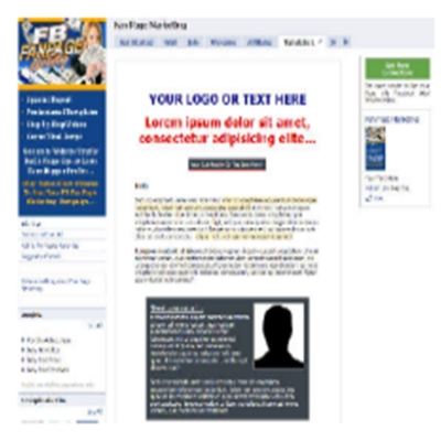 Product picture Facebook Fan Page Template with PLR