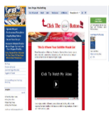 Product picture Facebook Fan Page Template with PLR