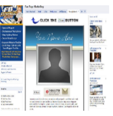 Product picture Facebook Fan Page Template with PLR