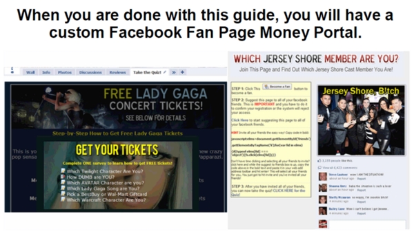 Product picture Facebook Fan Page Template Landing Page - Concert Tickets