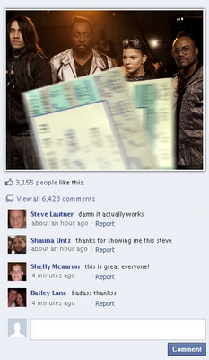 Product picture Facebook Fan Page Template Landing Page - Bands